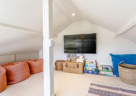 The attic snug at 3 Gabberwell Cottages, Kingston