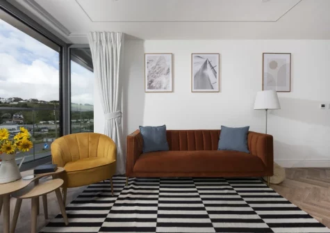 The living area at 3 Oasis Sands, Newquay