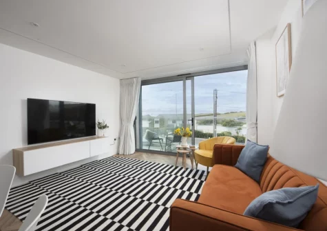 The living area at 3 Oasis Sands, Newquay