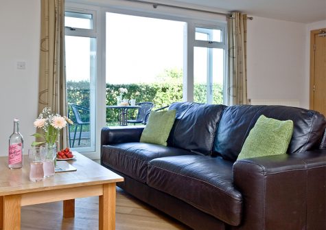 The living area at 3 Red Rock, Dawlish Warren