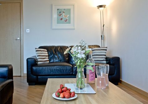 The living area at 3 Red Rock, Dawlish Warren