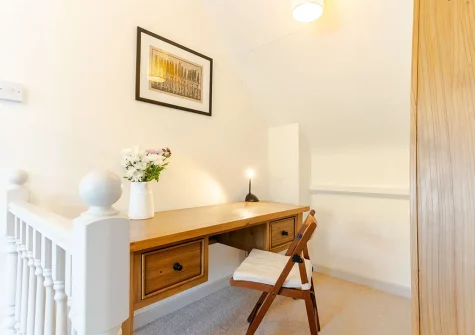 The first floor landing at 3 The Old School House, St Agnes