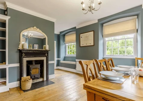 The dining room at 3 The Square, Penryn