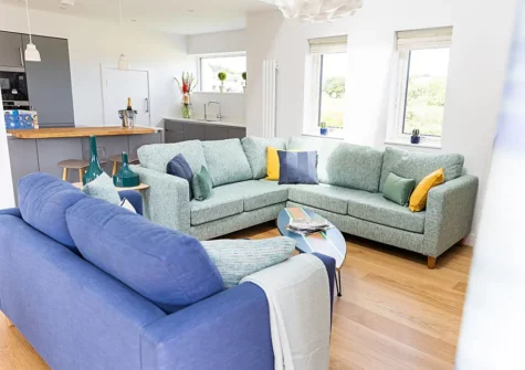 The living area at 3 The Vista, Willingcott, Woolacombe