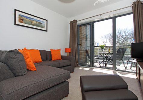 The living area @ 3 Waterwheel Apartments, Charlestown
