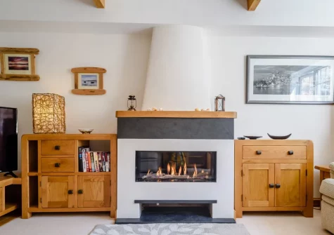 The living room at 3 White House Close, Instow