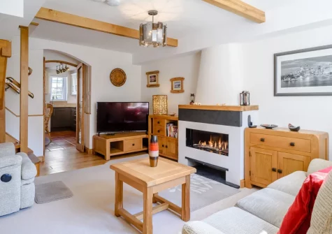 The living room at 3 White House Close, Instow