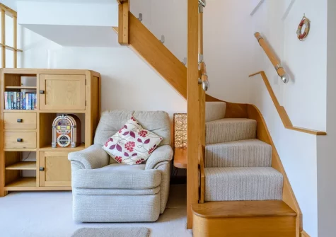 The living room at 3 White House Close, Instow