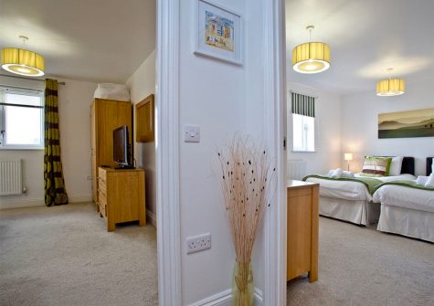 The hallway at 31 Bredon Court, Newquay