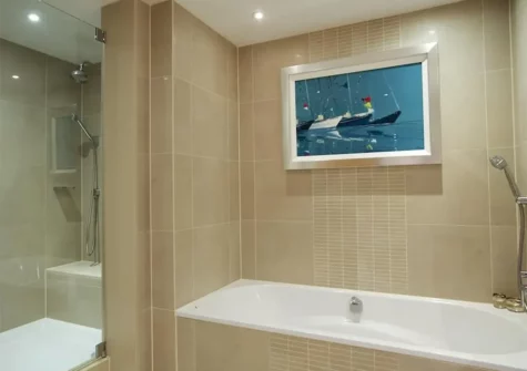 Bedroom #1 en-suite at 32 Dart Marina, Dartmouth