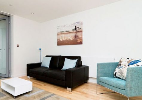 The living area @ 32 Zinc, Newquay