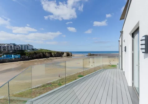 The second balcony at 34 The Dunes, Perranporth
