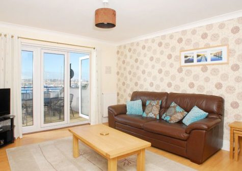 The living area @ 39 Moorings Reach, Brixham