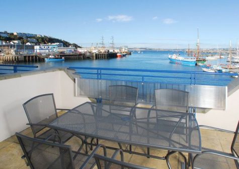The balcony @ 39 Moorings Reach overlooking Brixham Harbour