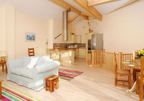 The open-plan living area @ 4 Fish Cellars