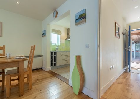 The entrance leading to the open-plan dining & living area at 4 Pentire Rocks, New Polzeath