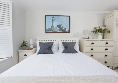 Bedroom #1 at 4 Quayside, Fowey