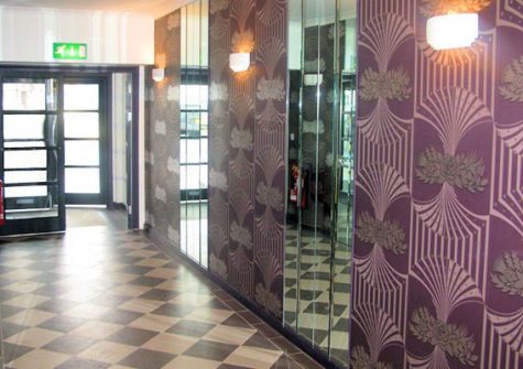 The grand Art Deco entrance hall @ Queens Quay, Torquay