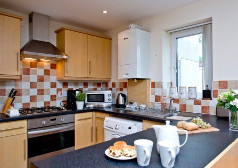 The kitchen at 4 Richmond House, Dawlish