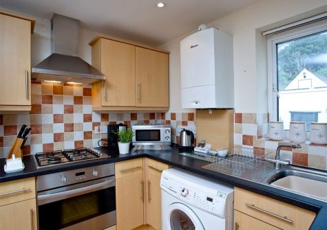 The kitchen at 4 Richmond House, Dawlish