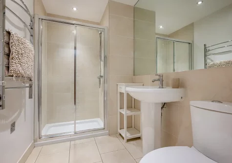 The shower room at 4 Riverside, Little Petherick