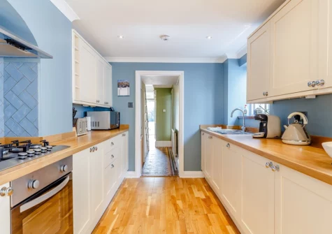 The kitchen at 4 Rocklands, Brixham