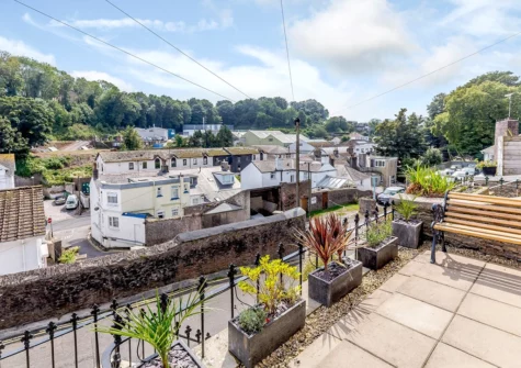 The front patio at 4 Rocklands, Brixham
