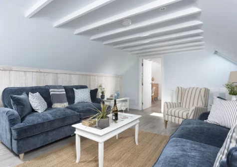 The living room at 4 Tywarnhayle Square, Perranporth