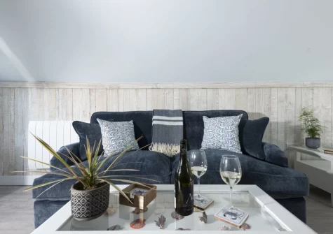 The living room at 4 Tywarnhayle Square, Perranporth