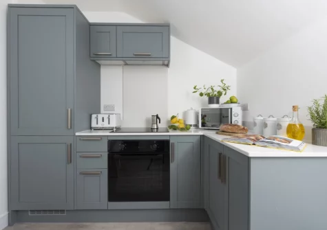 The kitchen at 4 Tywarnhayle Square, Perranporth