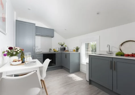 The kitchen & dining area at 4 Tywarnhayle Square, Perranporth