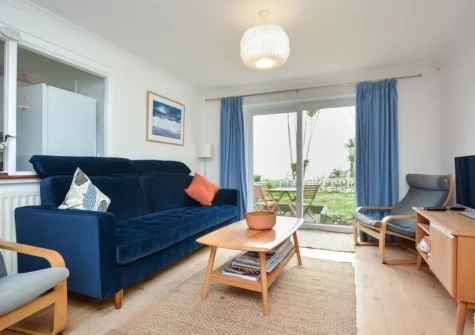 The living area at 4 Withey Cottages, Perranuthnoe