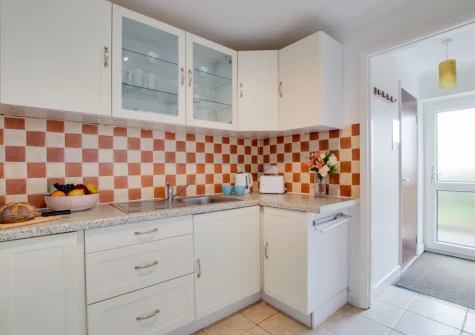 The kitchen at 4 Withey Cottages, Perranuthnoe