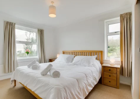 Bedroom #1 at 4 Withey Cottages, Perranuthnoe