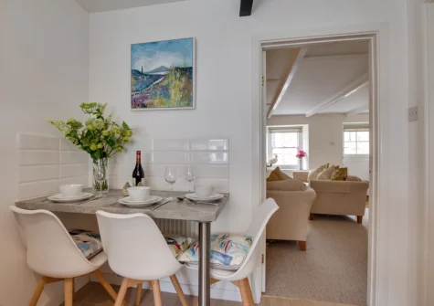 The dining area at 41 Back Road West, St Ives