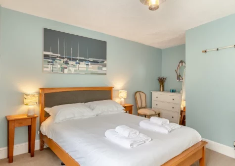 Bedroom #1 at 45 North Street, Fowey