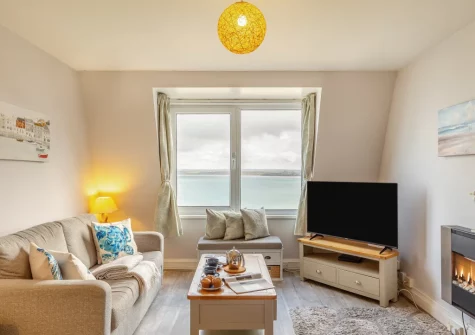 The living area at 46 Carrack Widden, St Ives