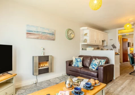 The living area at 46 Carrack Widden, St Ives