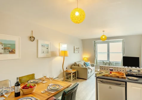 The kitchen & dining area at 46 Carrack Widden, St Ives