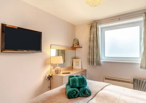 The bedroom at 46 Carrack Widden, St Ives