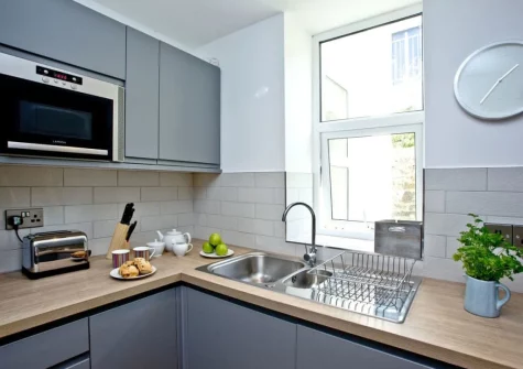 The kitchen at 5 Devon Beach Court, Woolacombe