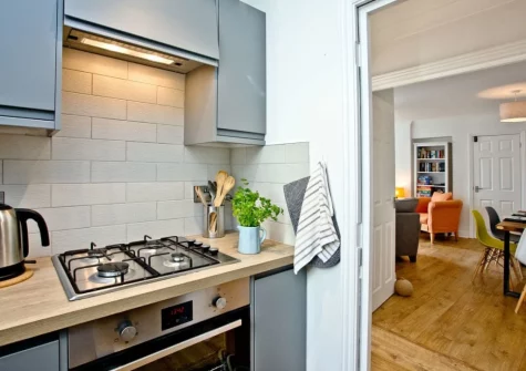 The kitchen at 5 Devon Beach Court, Woolacombe