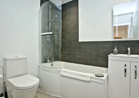The bathroom at 5 Devon Beach Court, Woolacombe