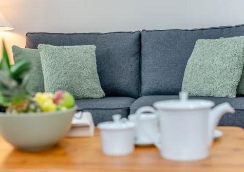 The living area at 5 Pentyre House, Padstow
