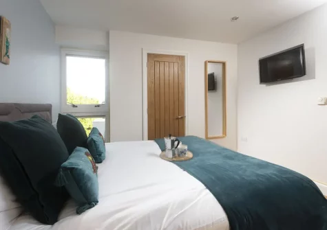 Bedroom #1 at 5 Sandy Lane Apartments, Carbis Bay