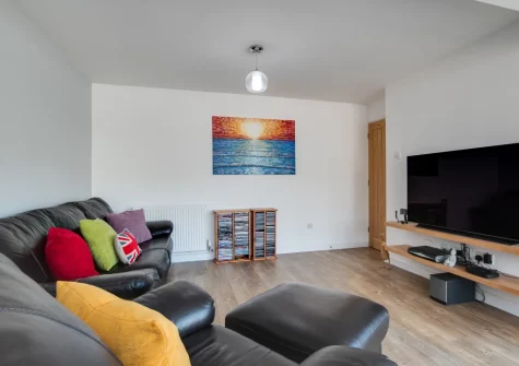 The living area at 5 The Fairway, Braunton