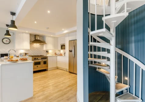 The kitchen at 51 Esplanade, Fowey