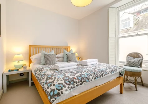 Bedroom #1 at 51 Esplanade, Fowey