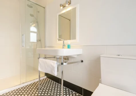 Bedroom #2 en-suite shower room at 51 Esplanade, Fowey