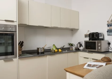 The kitchen at 55 Una, St Ives
